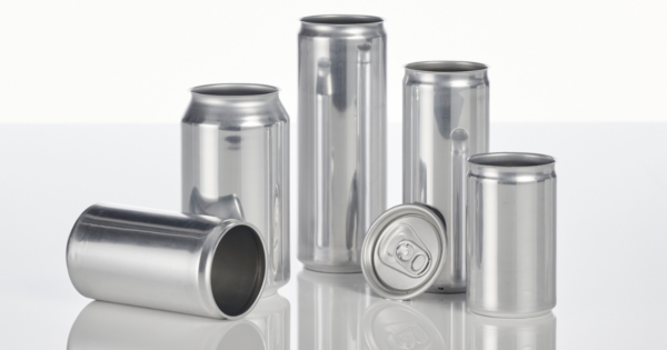 An arrangement of specialty aluminum beverage can sizes
